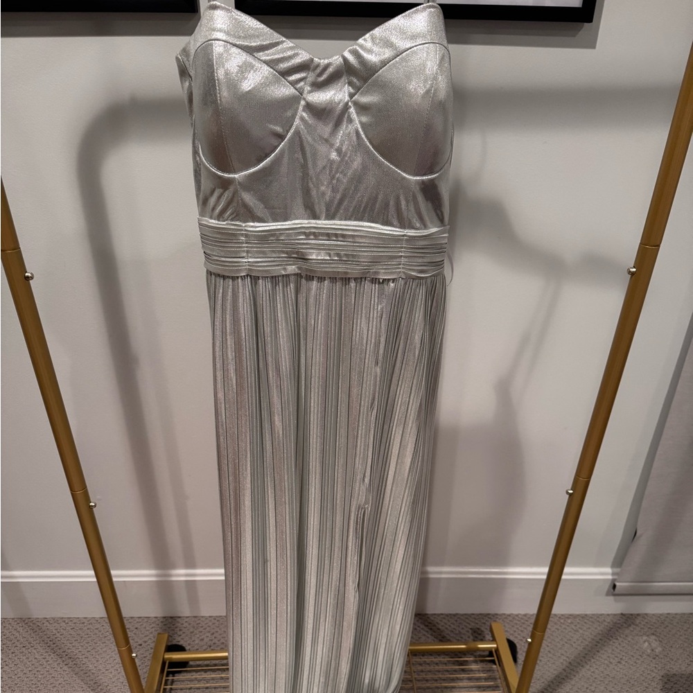 Metallic lulus silver dress